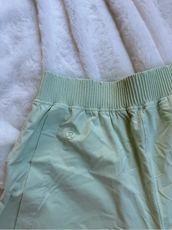 lululemon athletica Light Mint Elastic-Waist Athletic Shorts - Image 4