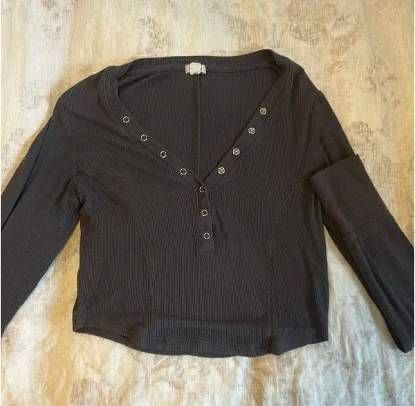 Garage Grey Henley - Image 2