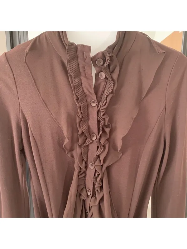 ANTHROPOLOGIE Brown Cardigan Jacket - Image 3