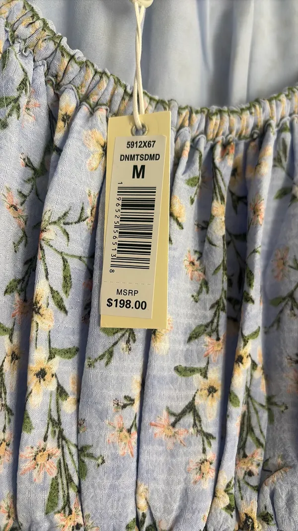 Max Studio Blue Floral Dress - Image 4