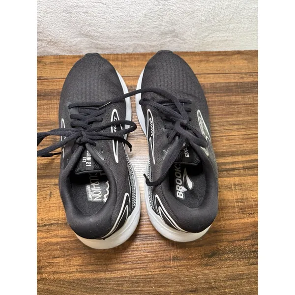 Brooks Glycerin GTS 21 Running Shoes Sneakers Womens Size 7.5 D Wide Black White - Image 4