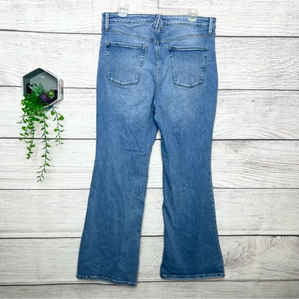 LC Lauren Conrad Classic Light Blue High Rise Flare Jeans Size 14 - Image 5