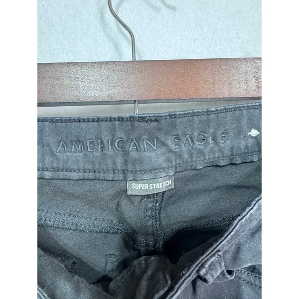 American Eagle Black High‎ Rise Skinny Fit Stretch Jegging Jeans Women's Size 4R - Image 4