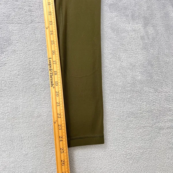 Lululemon Align High-Rise Pant 25" Size‎ 8 Dark Olive Green Nulu Yoga Leggings - Image 7