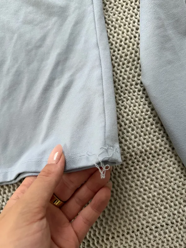 Hollister Blue Top Long Sleeve - Image 4