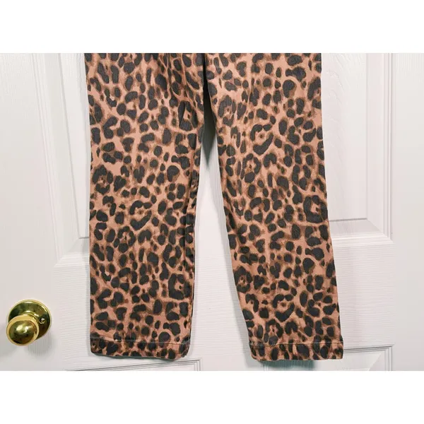 Reformation Marlon High Rise Leopard Print Pants Womens Size 0 Cheetah Statement - Image 12
