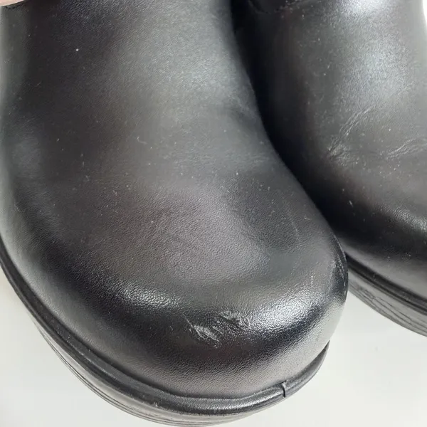 DrScholls Dynamo Work Leather Clog Black 8M Nurse‎ Doctor Slip/Oil Resistant - Image 3