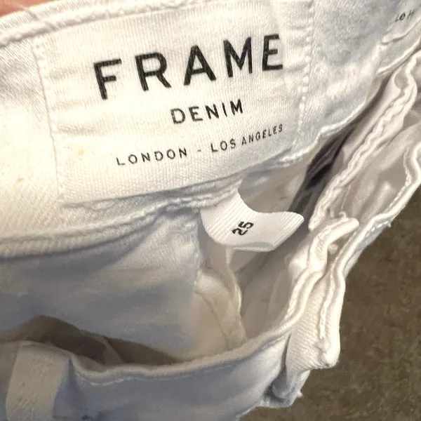 Frame denim Le high skinny crop‎ 25 white - Image 5