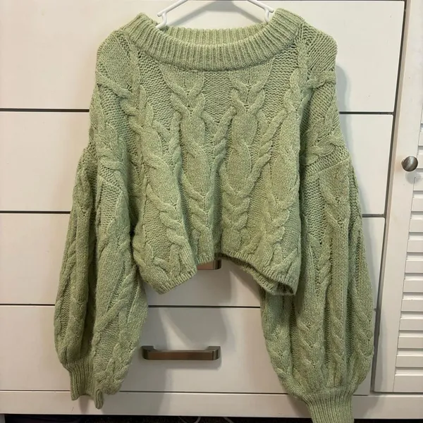 Altar’d State Brandi Chunky Cable Knit Sweater - Image 2