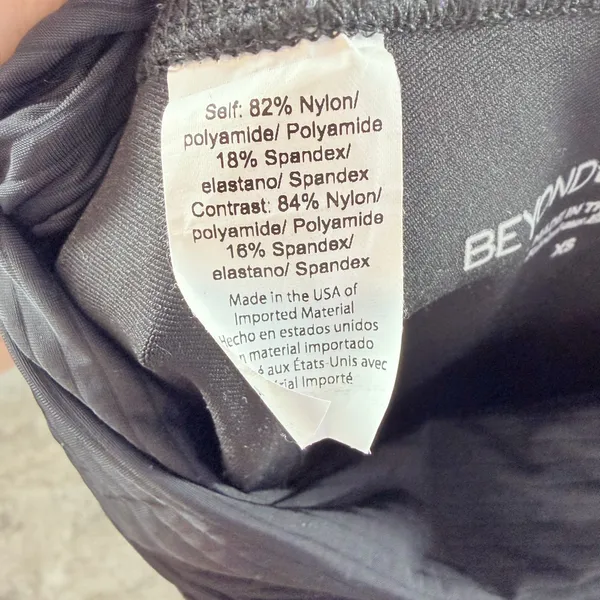 Beyond Yoga Alloy Beyond The Bumpy Maternity Leggings Black‎ Silver XS - Image 5
