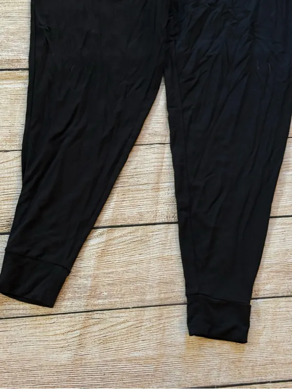 Knix Women’s Good To Go Jumpsuit Black Relaxed Fit Stretch Lounge Wear Sz Medium - Image 4