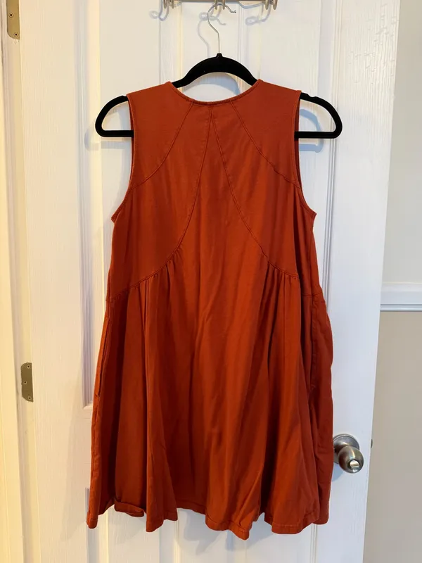 Burnt Orange Babydoll Dress - Image 2