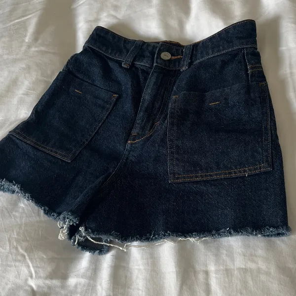 Zara | Classic Blue Denim Women's Jean Shorts High Rise Size 0 - Image 9