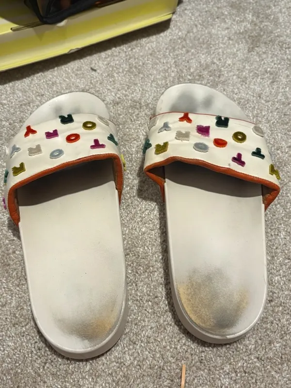 Tory Burch Embroidered Slide Sandals size 9 - Image 3