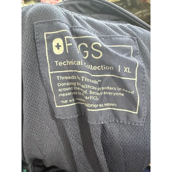 FIGS Yola FREEx Lined Scrub Pants Women’s XL High Waist Navy Blue Medical - Image 10