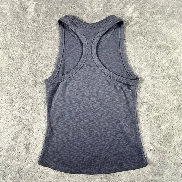 Vuori Lux Performance Tank Gray Women's XS Racerback Activewear Ribbed Yoga Gym - Image 3