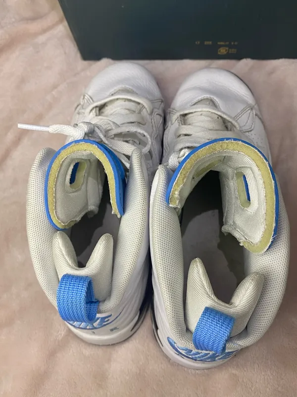 Nike Men's Jordan MVP Shoes White Blue Boys Sneakers Shoes Size 5Y - Image 6