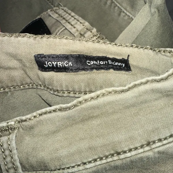 dear john joyrich comfort skinny Army Green‎ Zipper Pocket Pants size 26 - Image 3