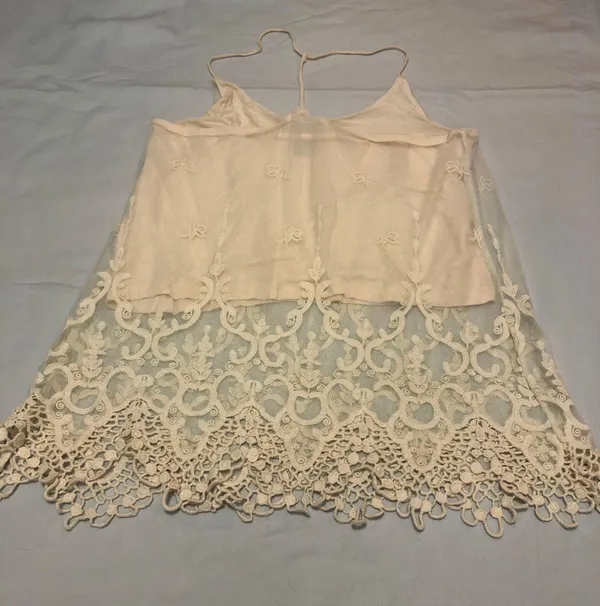 Wet Seal White Lace Tank Top - Image 2