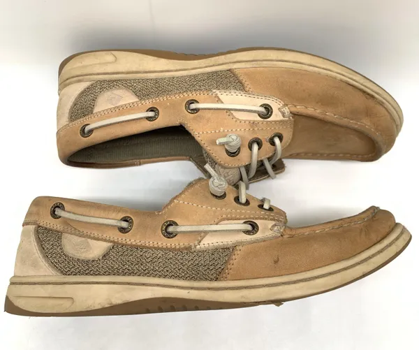 Sperry Rosefish Linen Boat Shoe Size 7.5 - Image 3