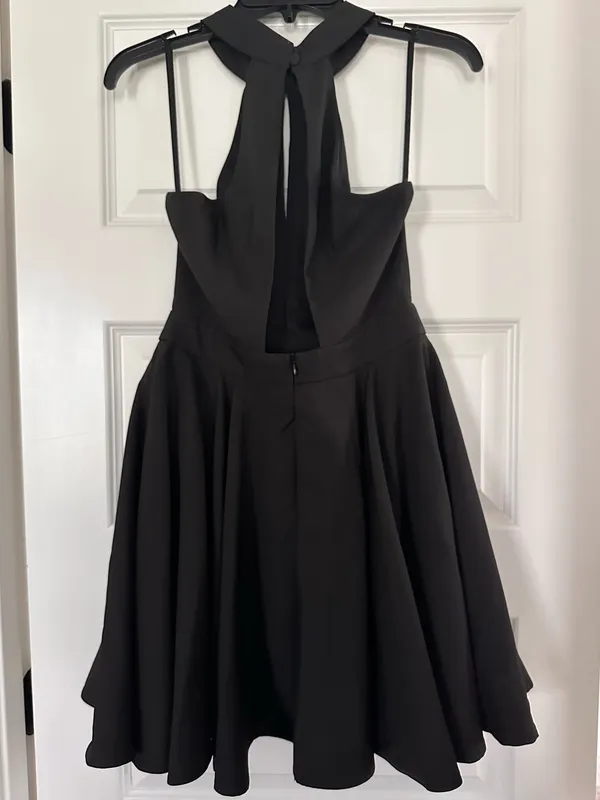 Lulu's Black Halter Dress - Image 3