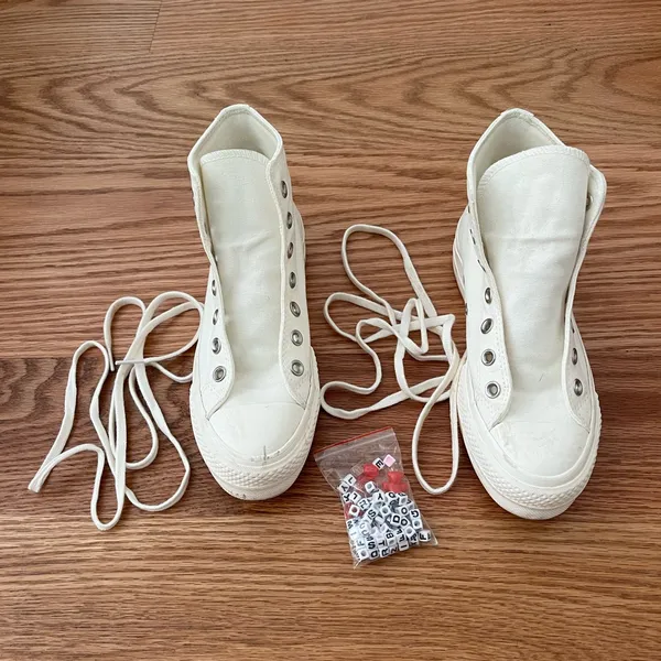 Converse platform sneakers with charms - Image 6