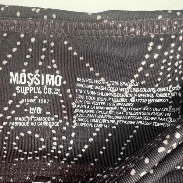 Mossimo leggings Size Large NEW Black - Image 6