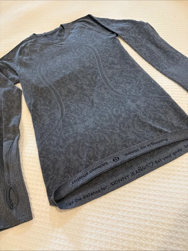 Lululemon Charcoal Crewneck Long-Sleeve - Image 2