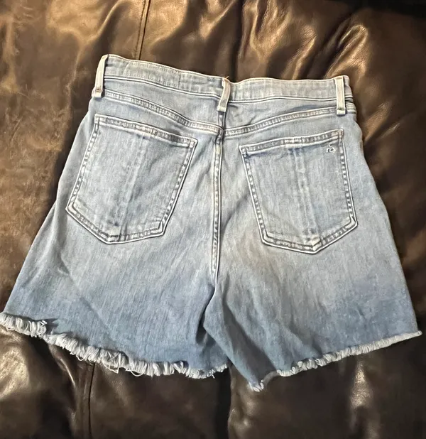 Rag & Bone Nina High Rise Cuffed Denim Shorts - Image 4