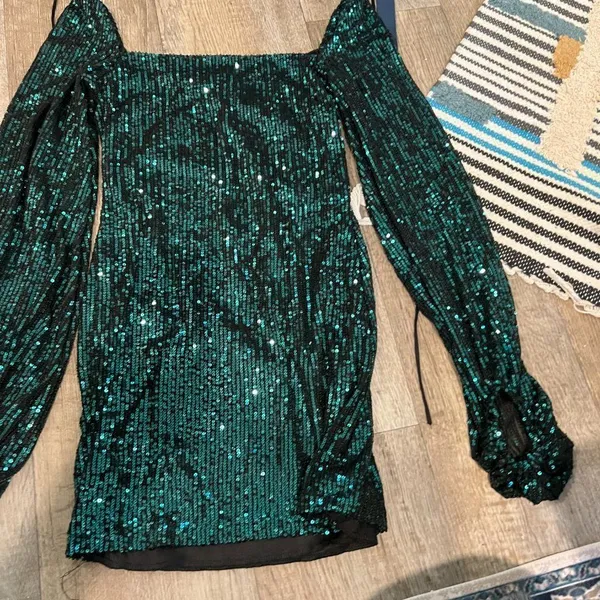 NEW! LUCY IN THE SKY Sequins Dress in Emerald Green M‎ - Image 6