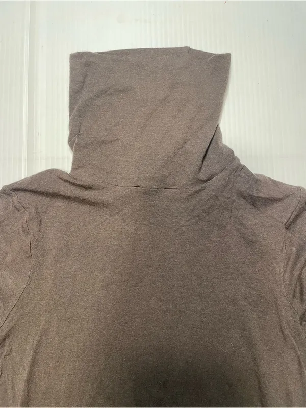 H&M Divided Brown Turtleneck Stretchy Sz 8 Minimalist Y2K NWT Carolyn Bessette - Image 3