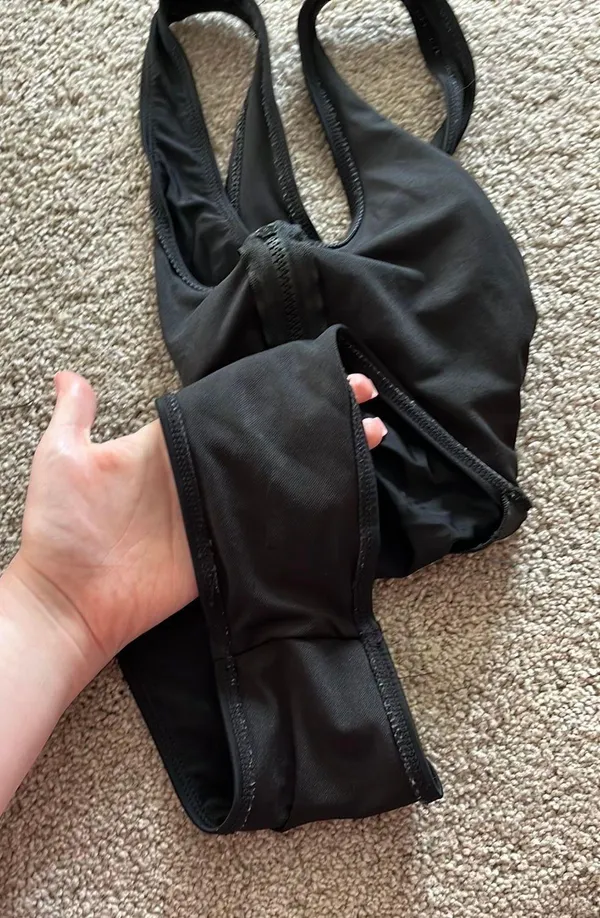 Sexy One Piece Black Swimsuit Cut Out - Image 4