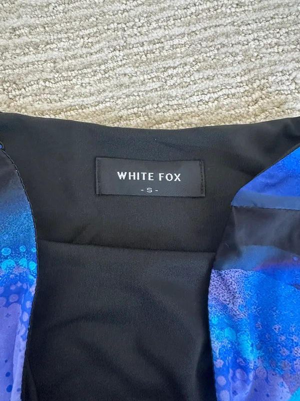 White fox Mini Dress - Image 4