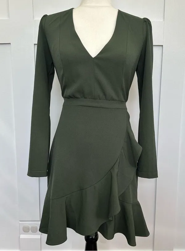 Ali & Jay Green Wrap Dress - Image 3