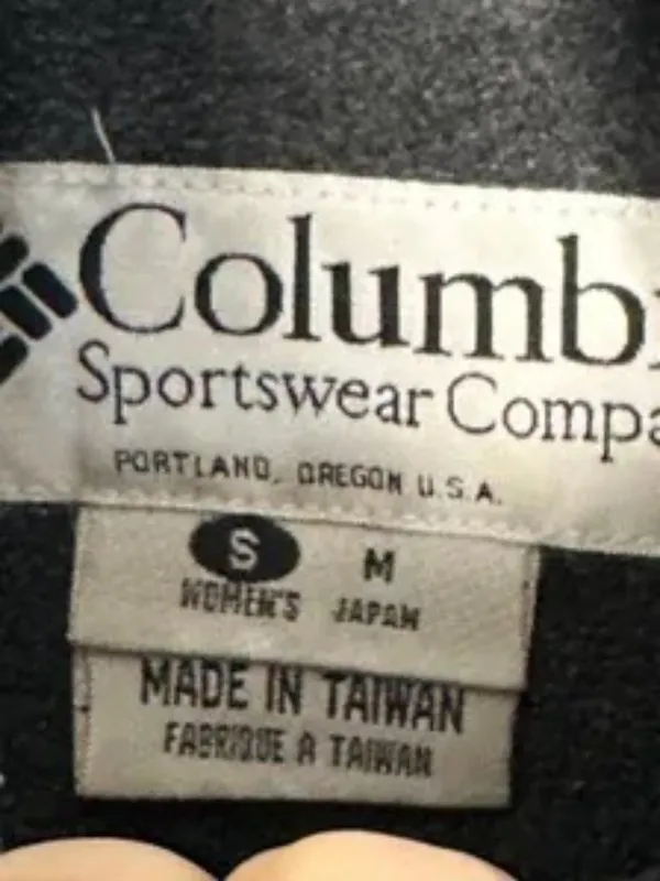 Vintage Columbia Fleece Lined Jacket Sz S Blue Nylon Bomber Jacket - Image 6