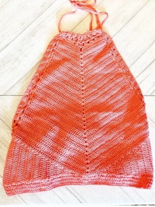 NWT Free People Intimately Know Better Crochet Brami Halter Watermelon Medium - Image 3