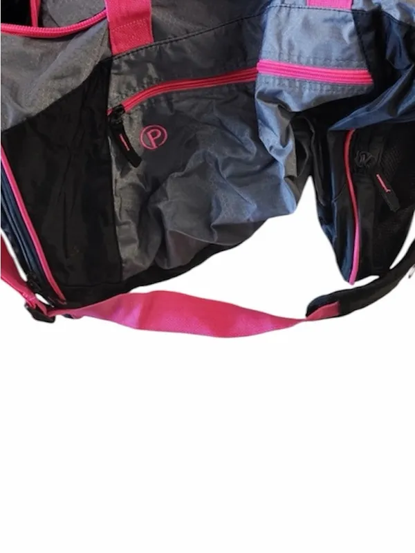 Gray and Pink Women's gym bag - Image 5