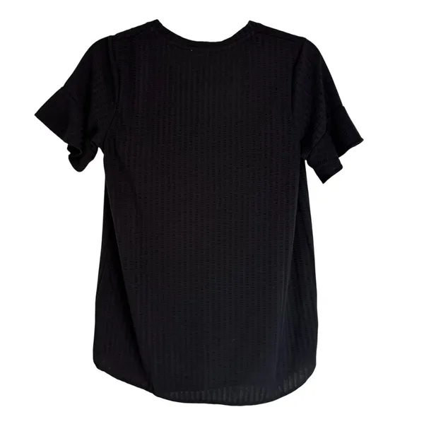 Comfort Code by Cuddl Duds Black Ruffle Sleeve Pajama Set XS Loungewear‎ - Image 9