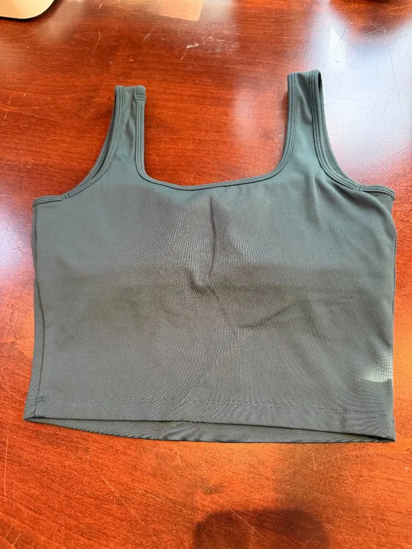 Stack Brand Embrace Square Neck Tank Dark Sea (Green) Colorway Size Small - Image 3