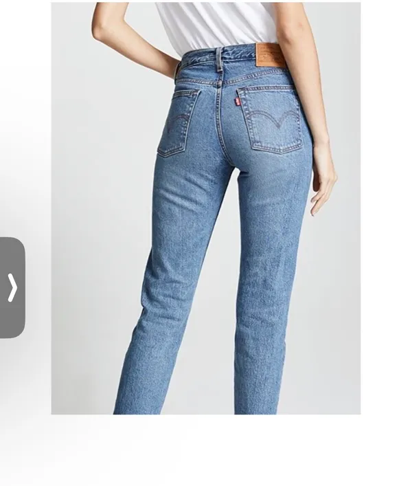 Levi’s wedgie straight leg rawhem button fly ankle jeans 25 - Image 4