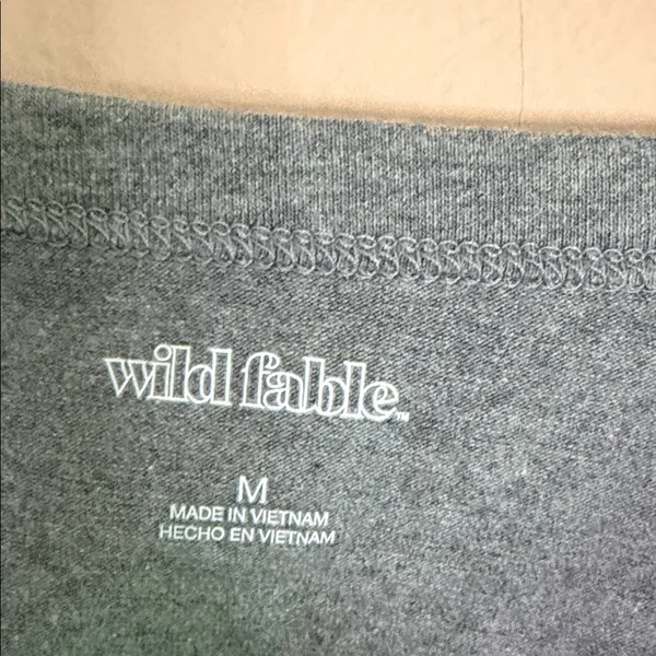 wild fable Heather Grey Cropped Crew Tee - Image 2