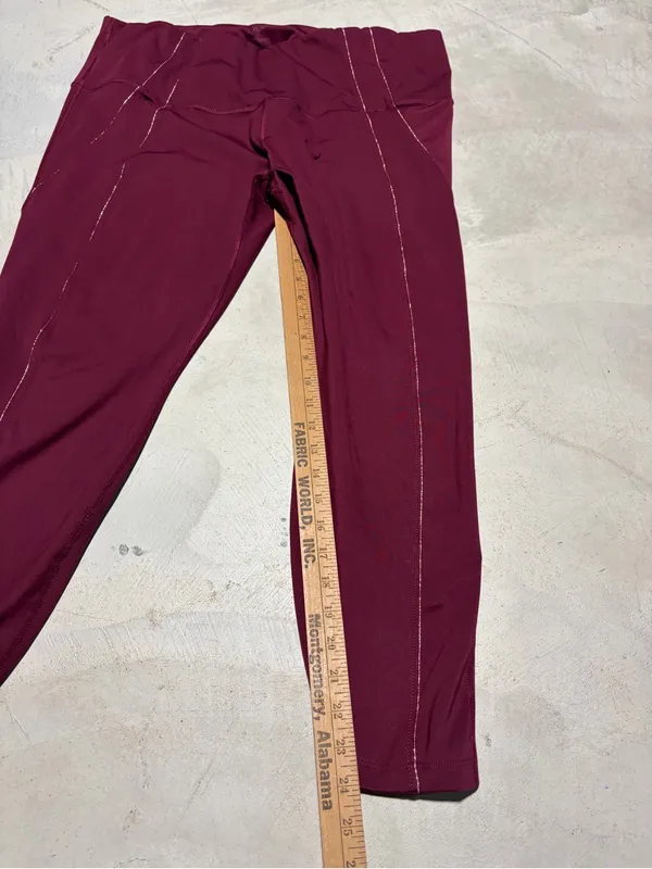 Nike yoga Maroon Active Leggings dri-fit 3X - Image 2