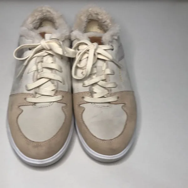 Cole Haan grand women's size 7.5 W27400 tan‎ brown grey with faux fur lining - Image 3