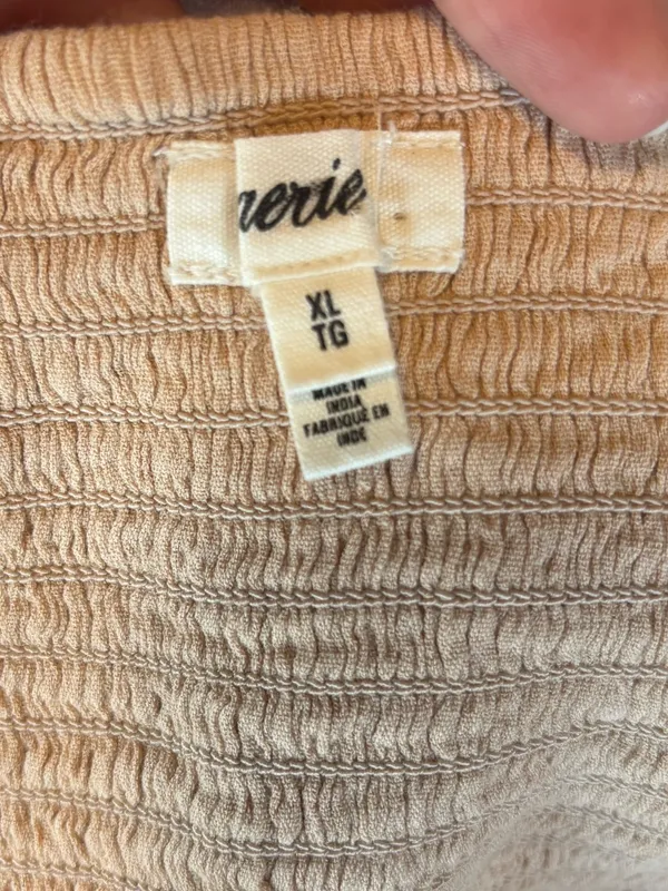 NWOT aerie Tie Front Crop Top sz XL - Image 3