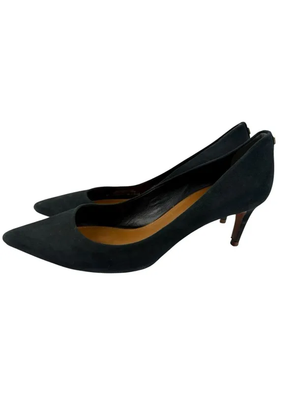 -Kate Spade Heels Womens Size 9.5M Dark Blue Suede Leather Quiet Luxury Acadamia - Image 8
