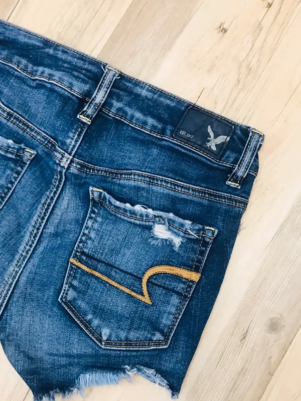 American Eagle High Rise Shortie sz 0 - Image 7