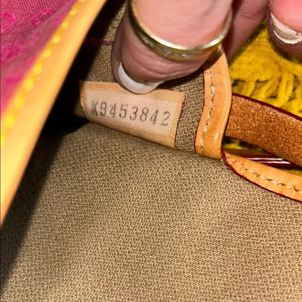 Vintage Y2K Pink Canvas Monogram and Leather Dooney & Bourke Crossbody Bag - Image 12