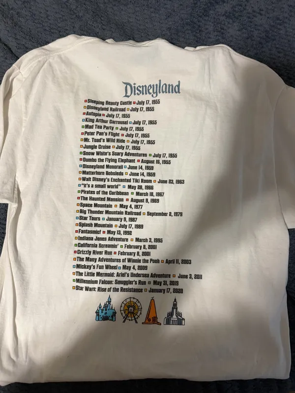 Disneyland Shirt White Size L - Image 2