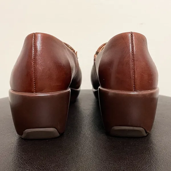 Ariat Brown Leather Clogs 7B 7 B Advanced Stability Cushioning 1000483 *No Box* - Image 5