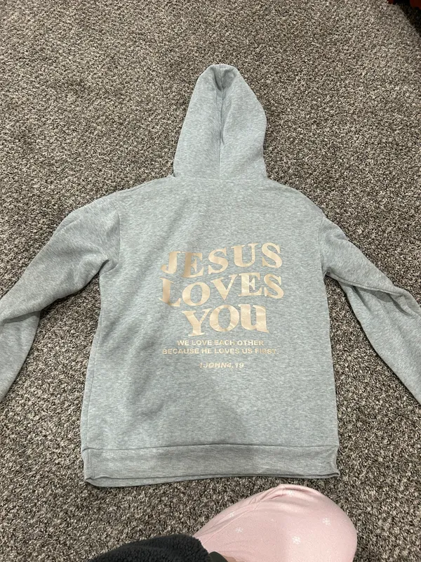 Hoodie Gray Size M - Image 2